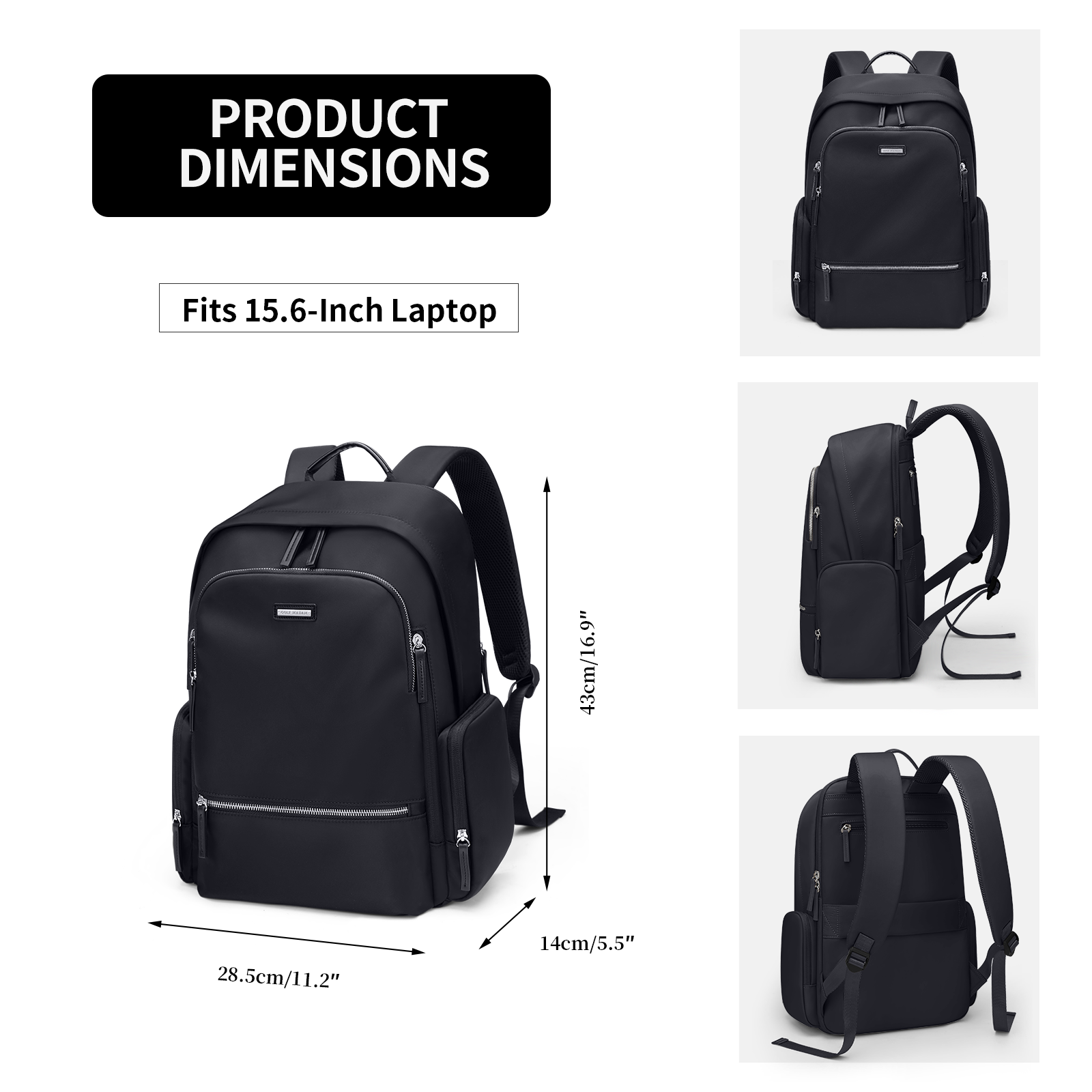Fashionable 15.6-Inch Women's Laptop Backpack