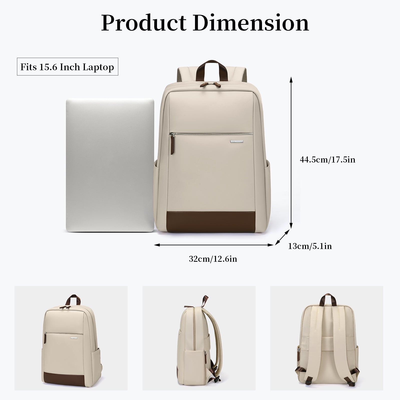 Laptop Backpack, Fits 15.6 Inch