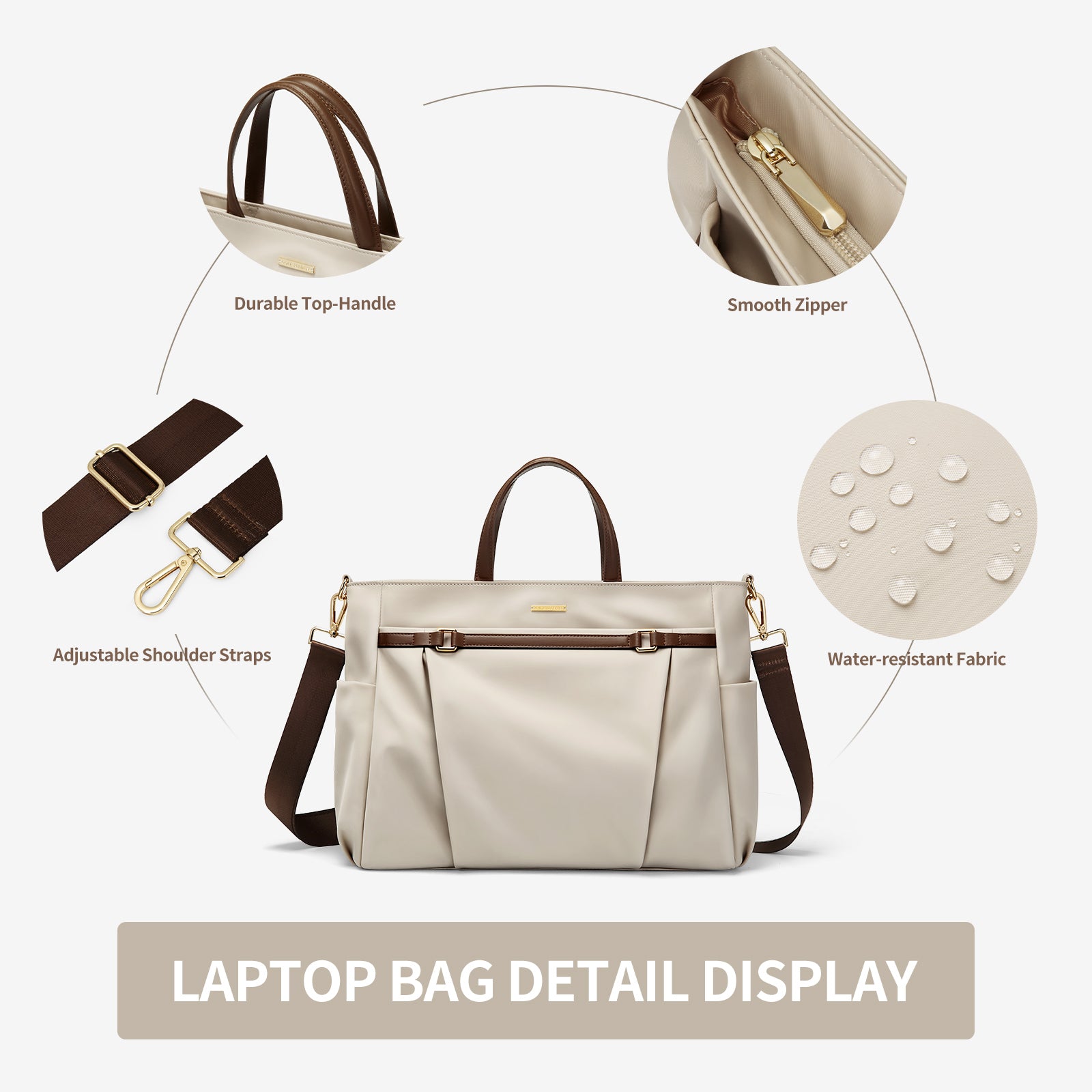 Portable 15-Inch Laptop Tote Bag