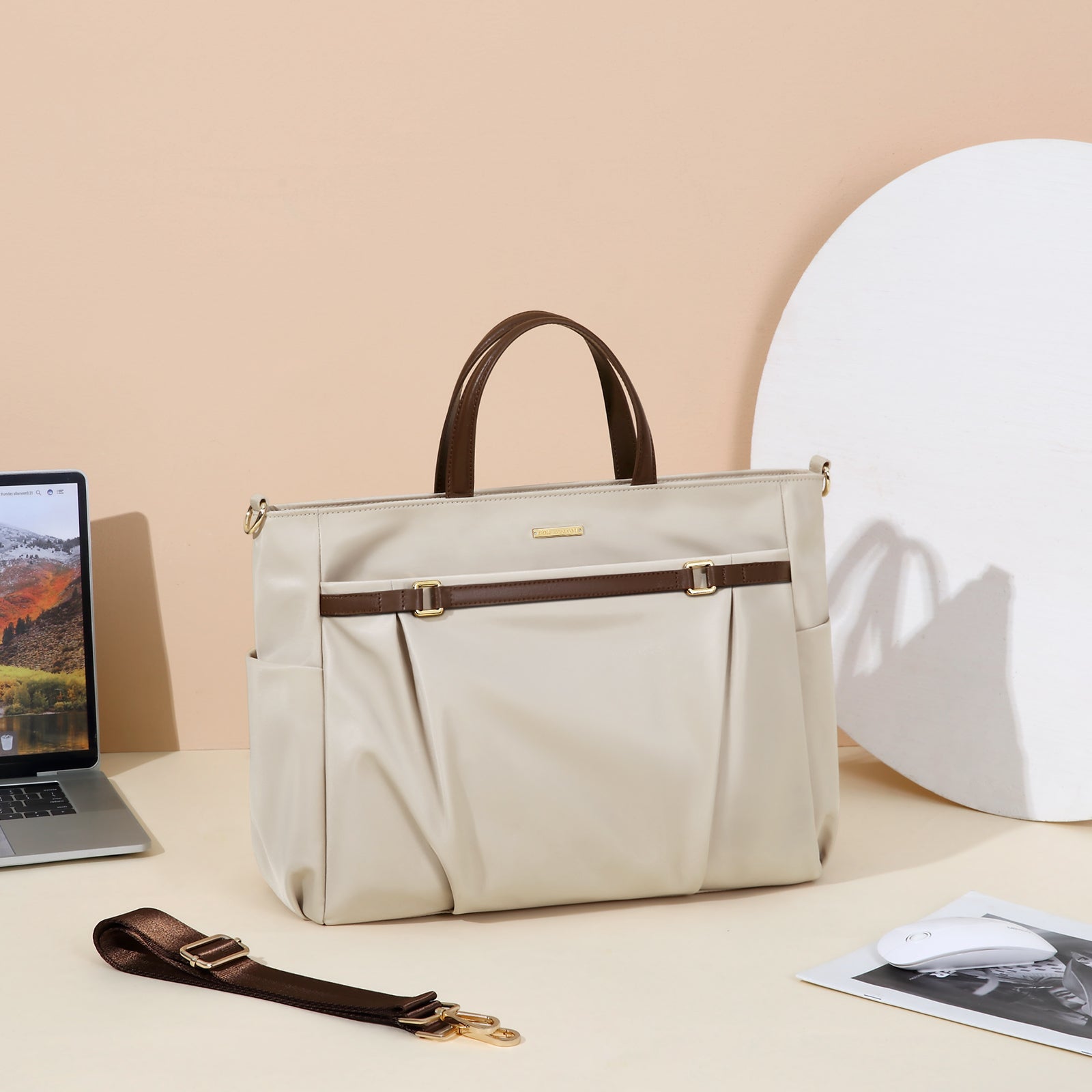 Portable 15-Inch Laptop Tote Bag