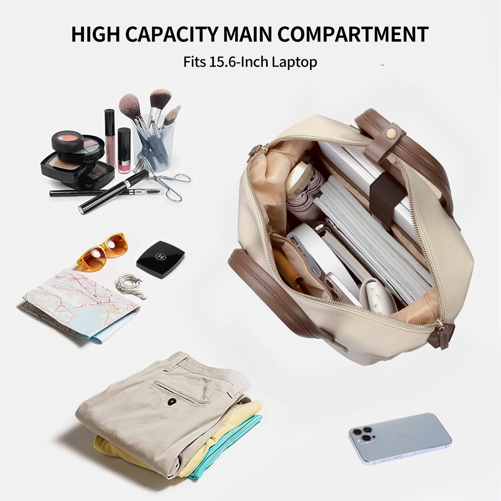 Waterproof Portable 15.6-Inch Laptop Backpack