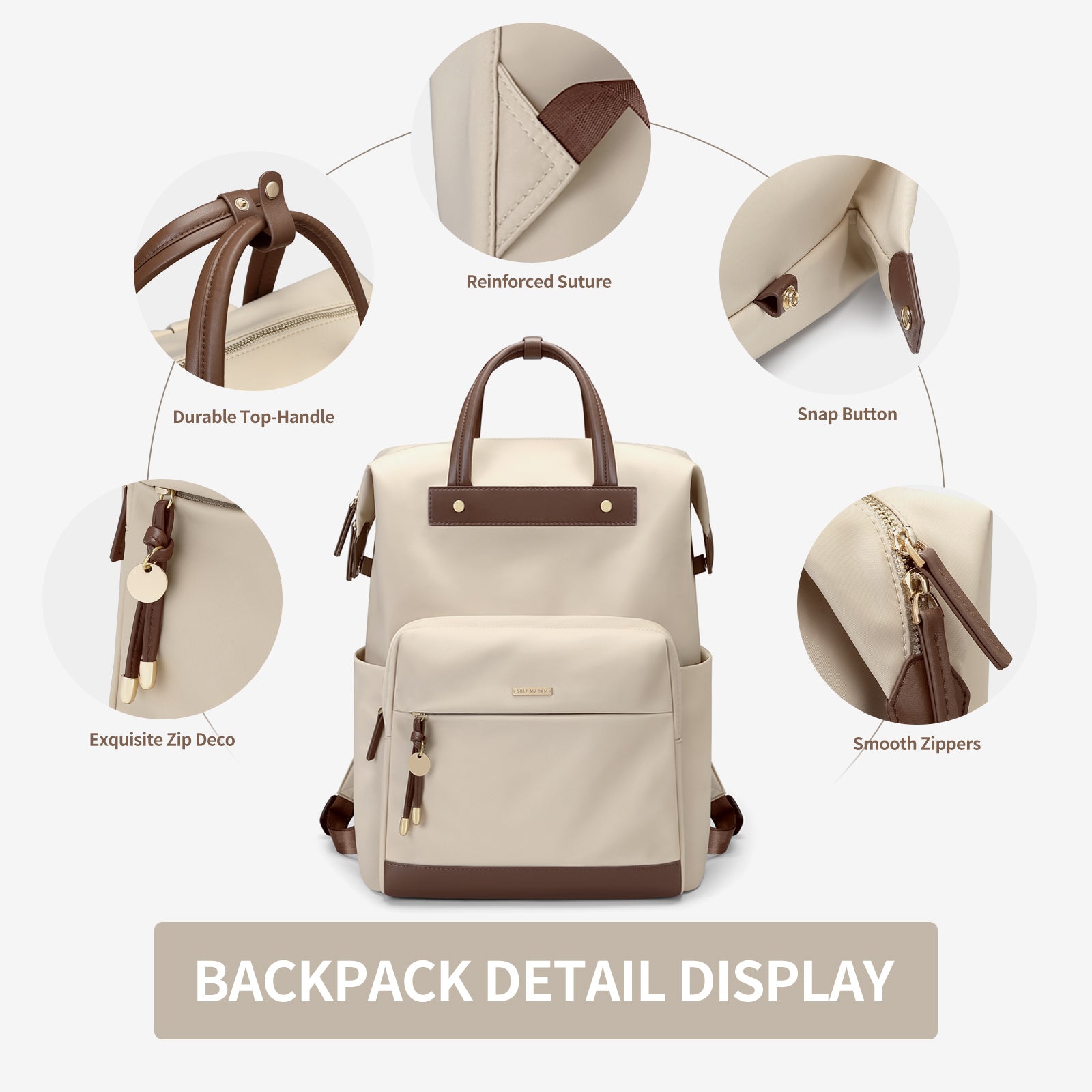 Waterproof Portable 15.6-Inch Laptop Backpack