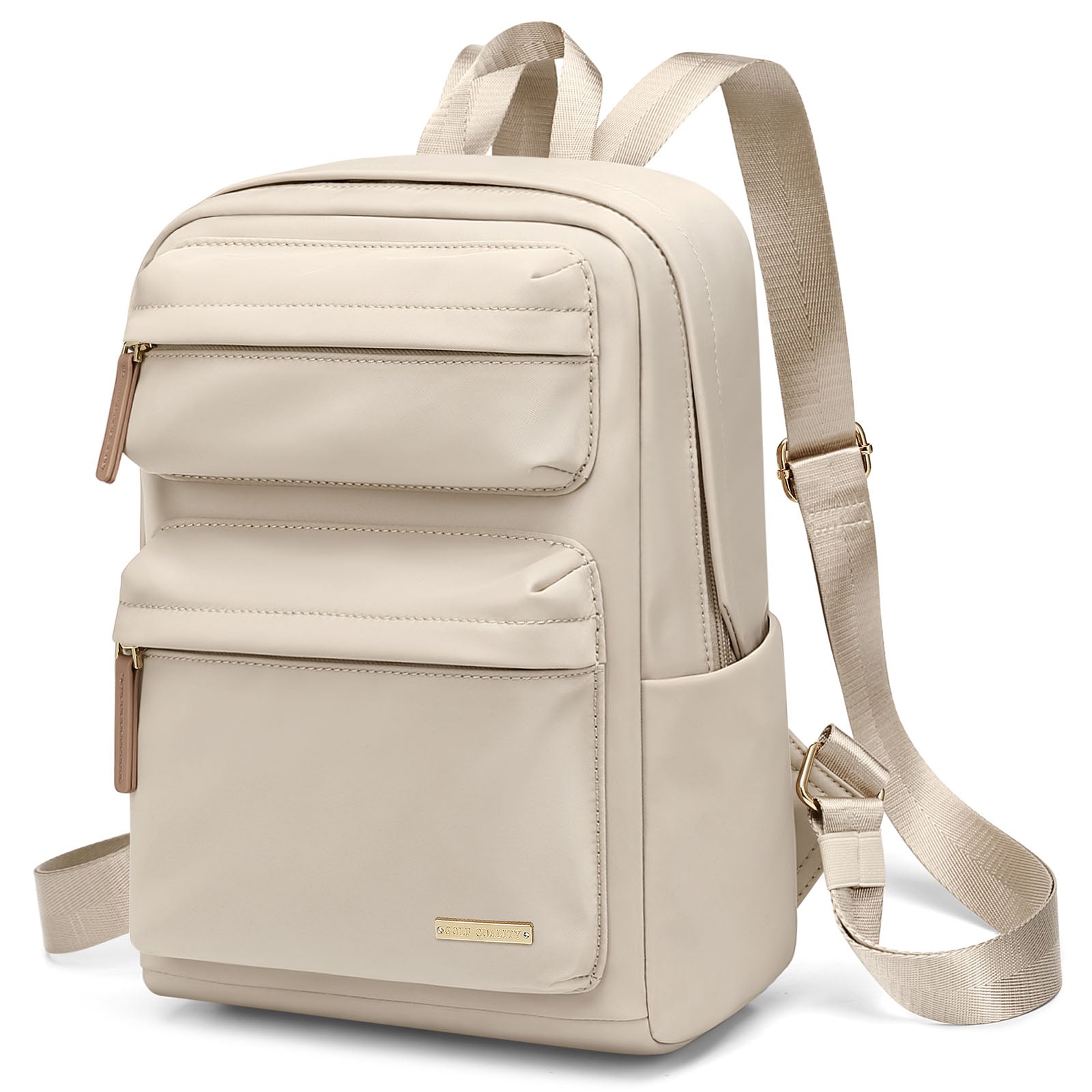Mini Backpack for Women Lightweight Small Waterproof Backpack Purses Daily Daypack,fit 10.2Inch iPad,Apricot