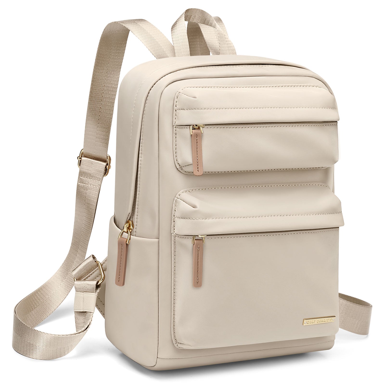 Mini Backpack for Women Lightweight Small Waterproof Backpack Purses Daily Daypack,fit 10.2Inch iPad,Apricot