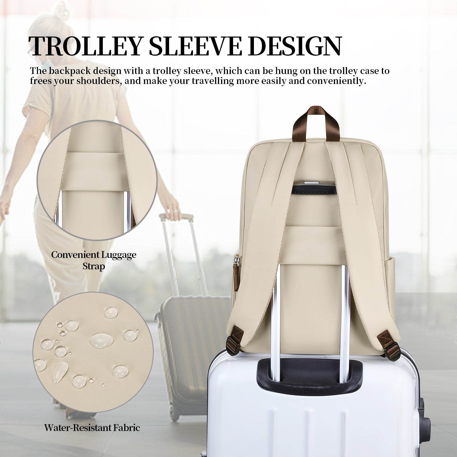 Laptop Backpack, Fits 15.6 Inch
