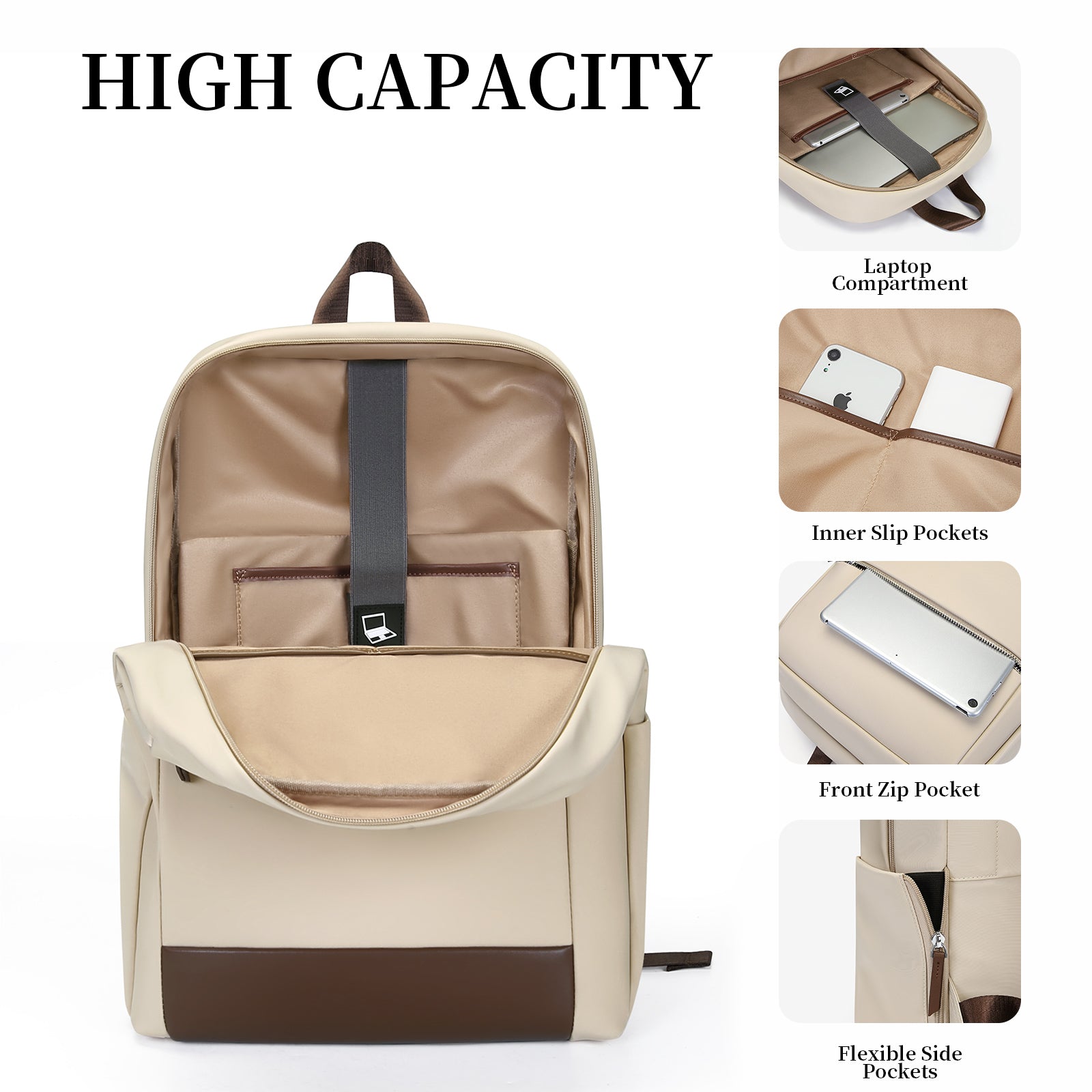 Laptop Backpack, Fits 15.6 Inch