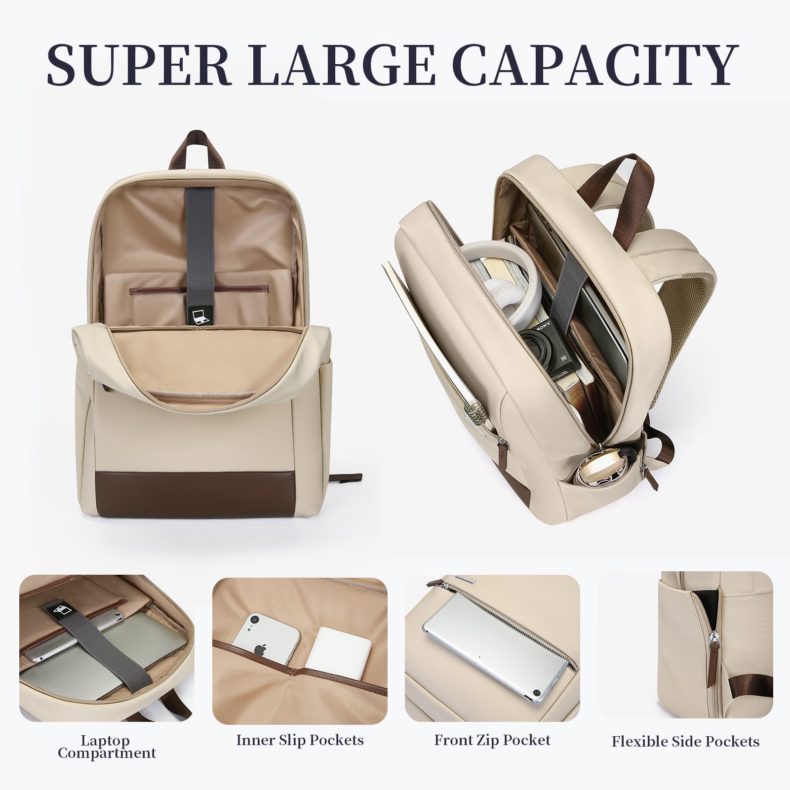 Laptop Backpack, Fits 15.6 Inch