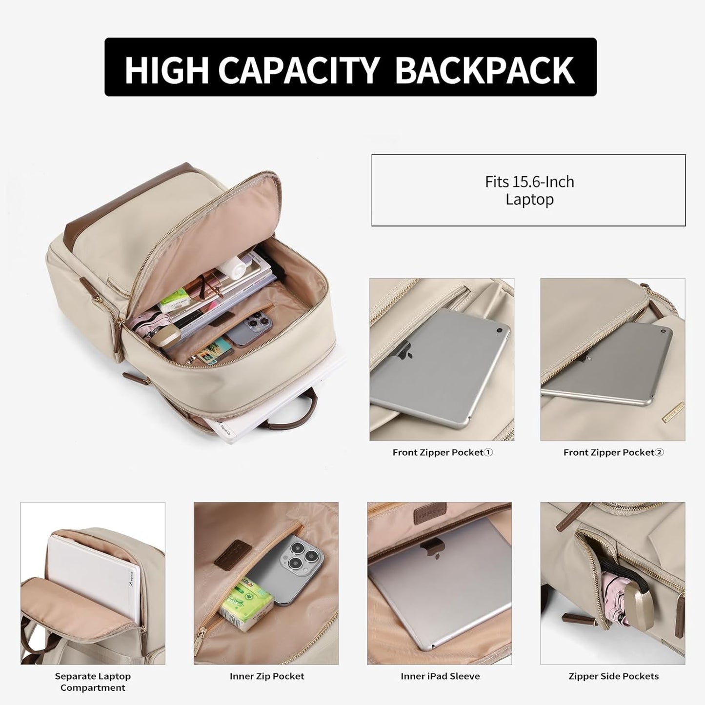 Laptop Backpack Purse — Simplicity