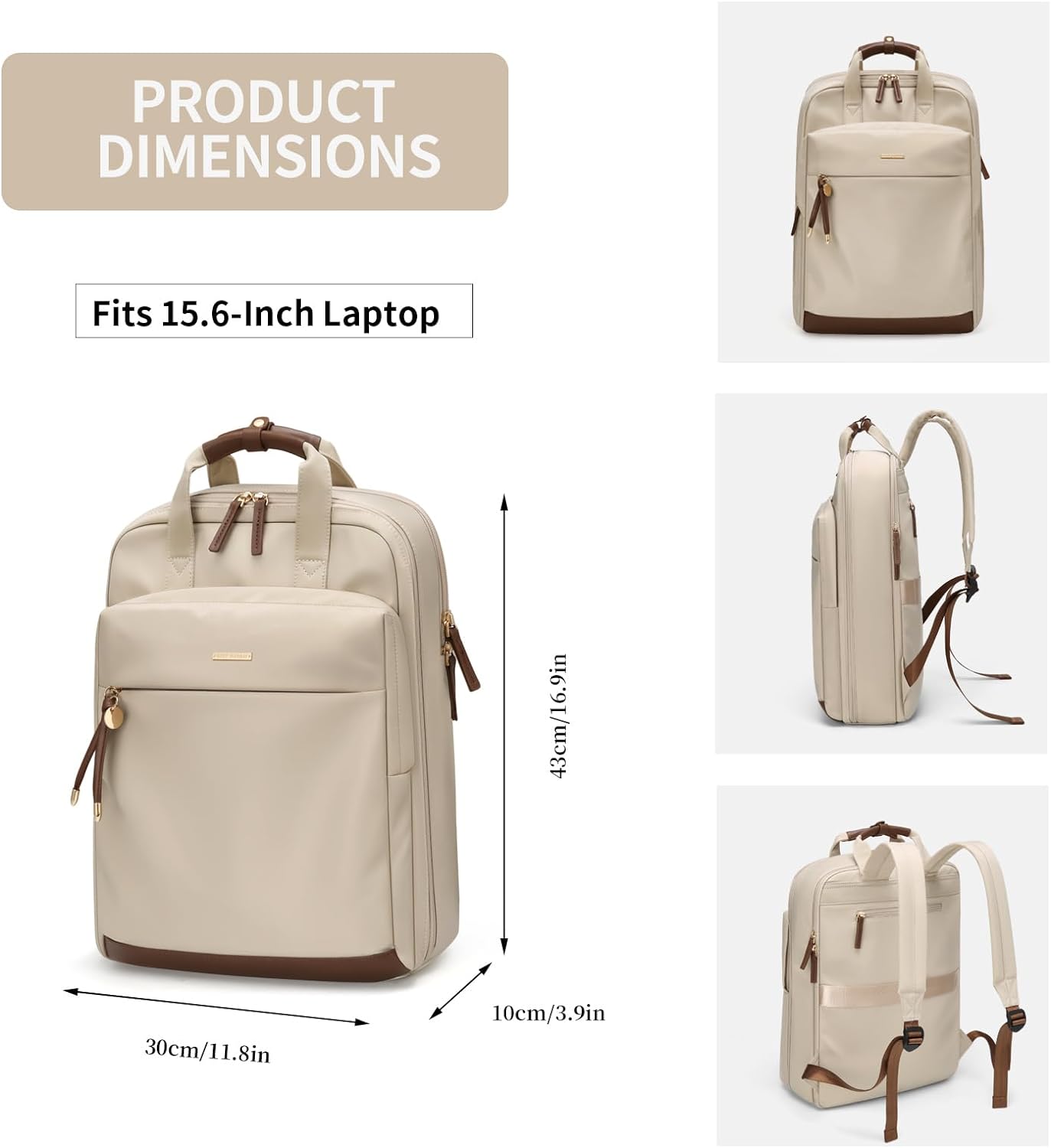 Laptop-Rucksack für Damen mit Smart-Tote-Design