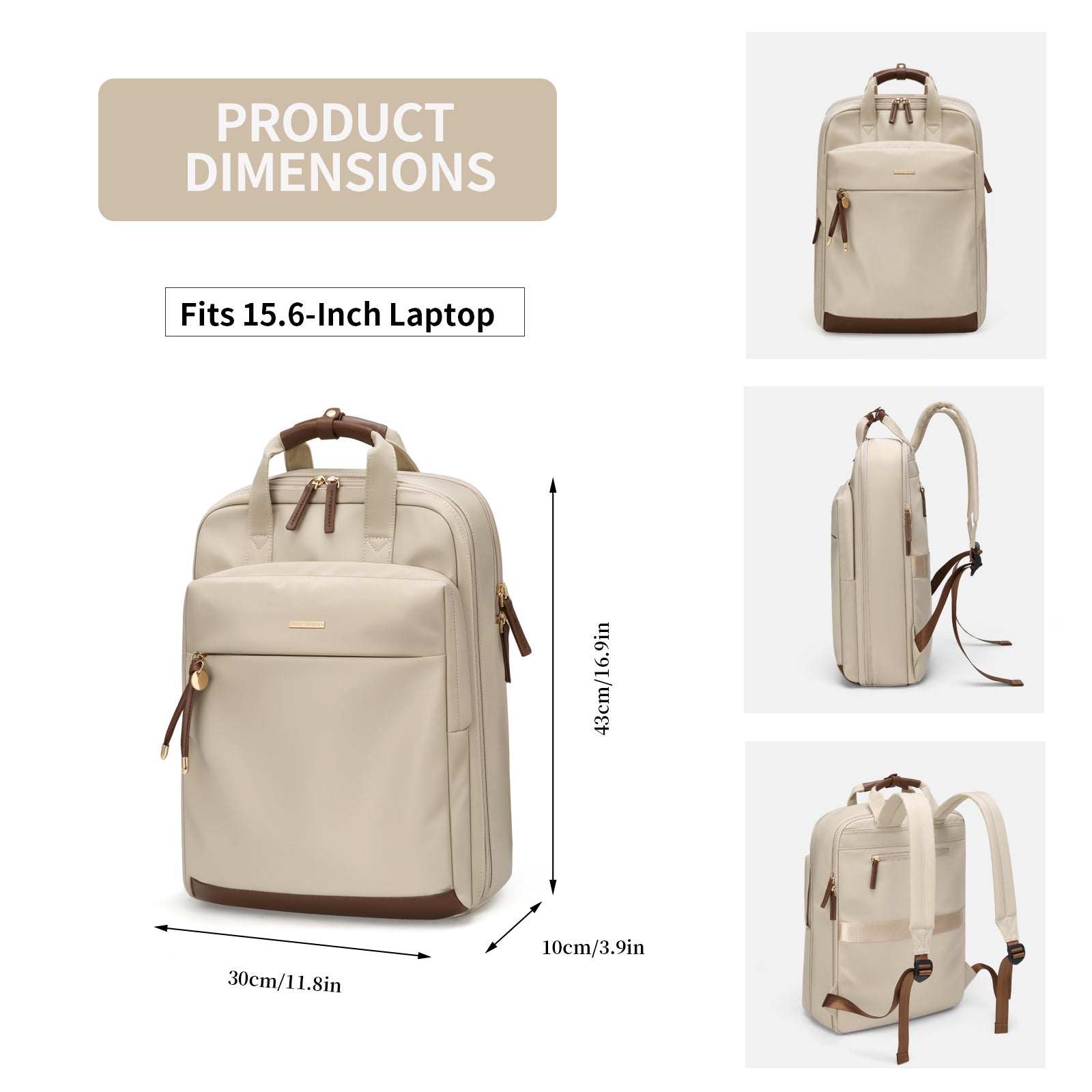 Women Laptop Backpack with Smart Tote Design